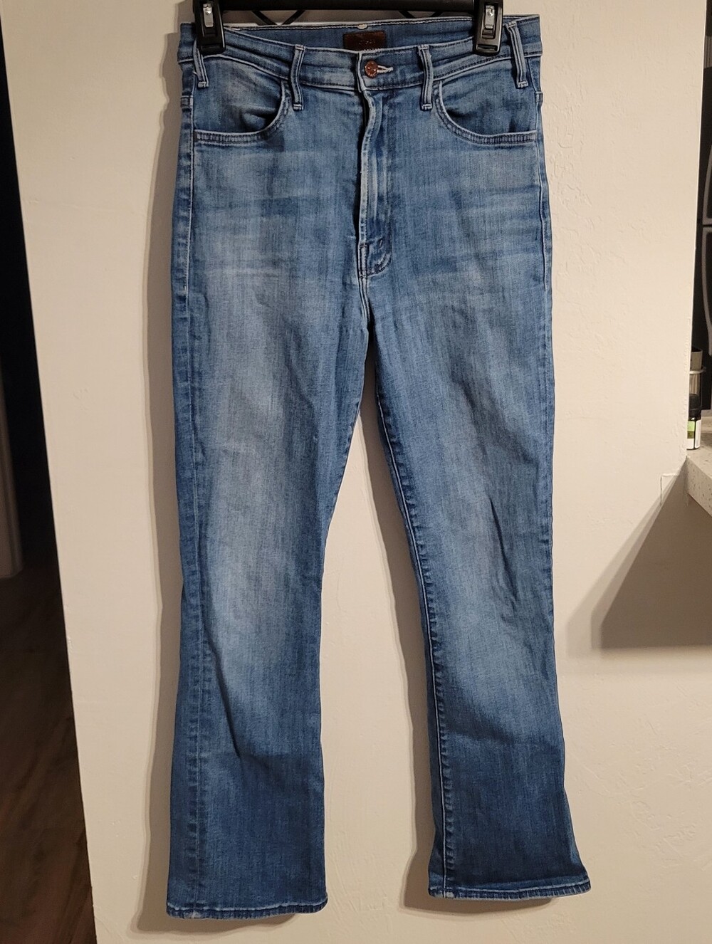 Mother The Hustler Ankle Jeans Women’s Size 28 inseam 27" Blue FLAWED